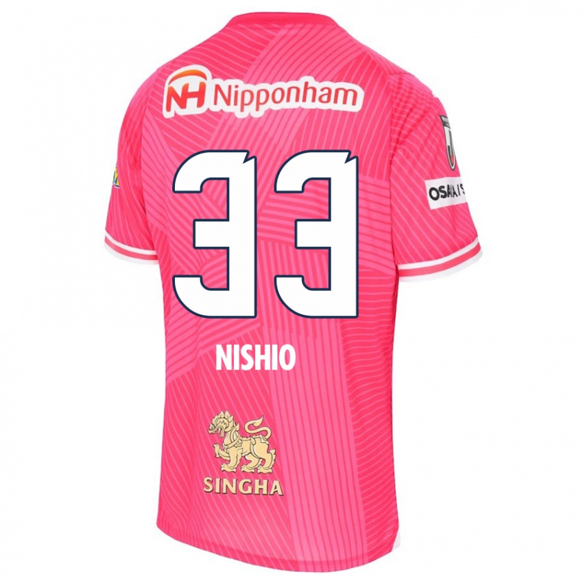 Herren Ryuya Nishio #33 Rosa Weiß Heimtrikot Trikot 2024/25 T-Shirt Schweiz