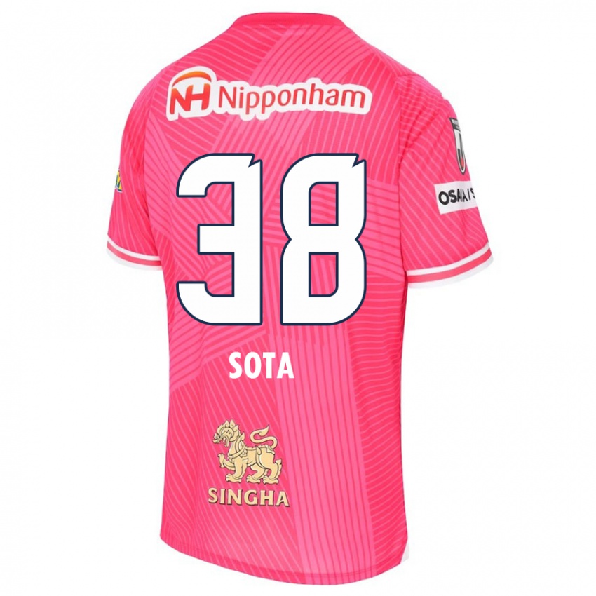 Herren Sota Kitano #38 Rosa Weiß Heimtrikot Trikot 2024/25 T-Shirt Schweiz