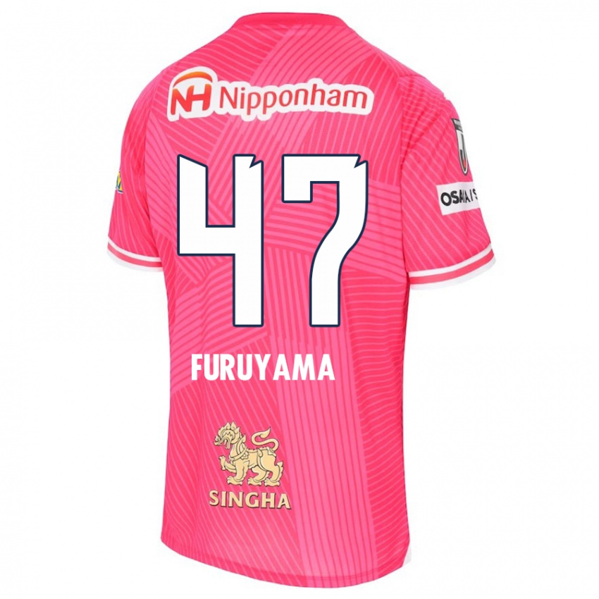 Homme Maillot Kengo Furuyama #47 Rose Blanc Tenues Domicile 2024/25 T-Shirt Suisse