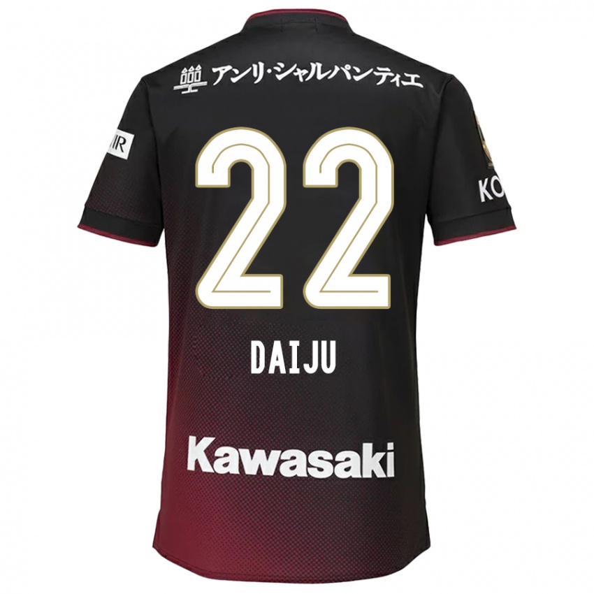 Homme Maillot Daiju Sasaki #22 Noir Rouge Tenues Domicile 2024/25 T-Shirt Suisse