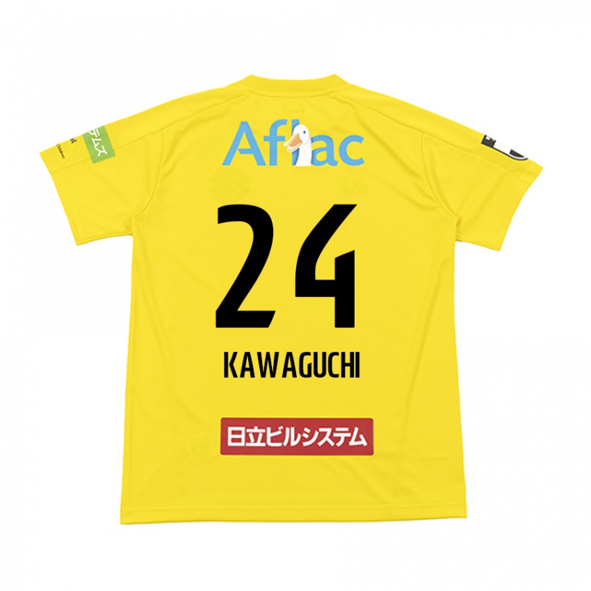 Herren Naoki Kawaguchi #24 Gelb Schwarz Heimtrikot Trikot 2024/25 T-Shirt Schweiz