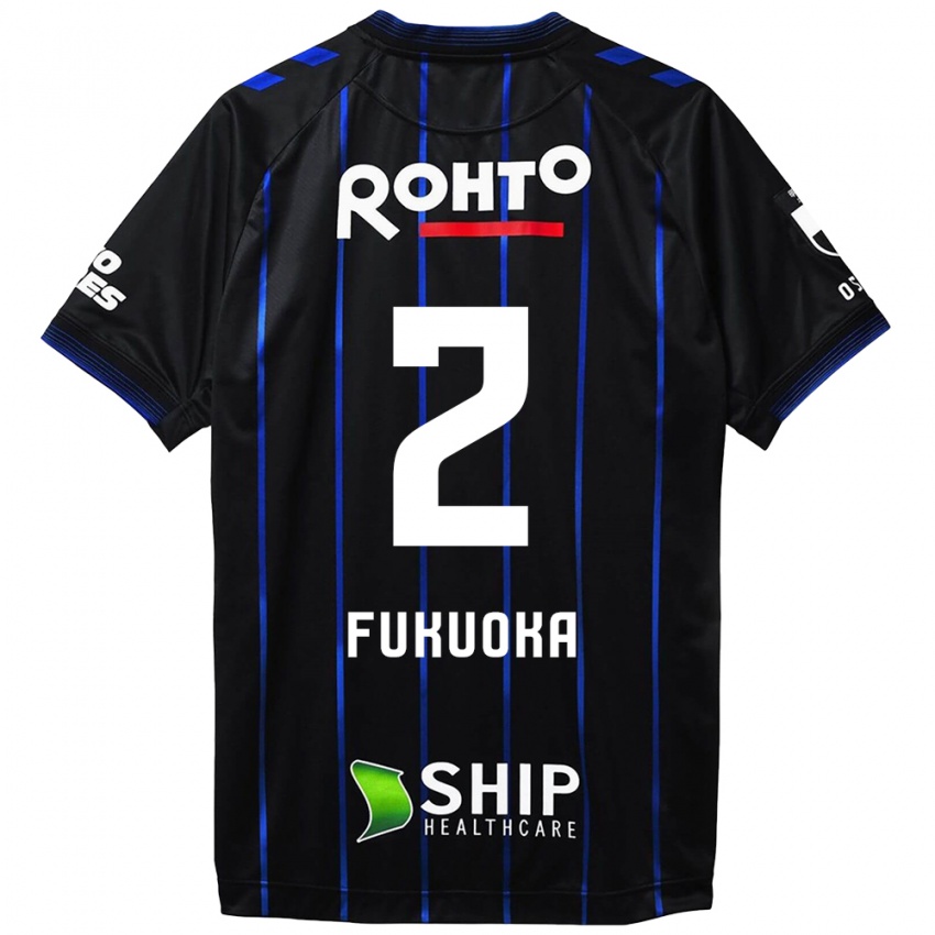 Homme Maillot Shota Fukuoka #2 Noir Bleu Tenues Domicile 2024/25 T-Shirt Suisse