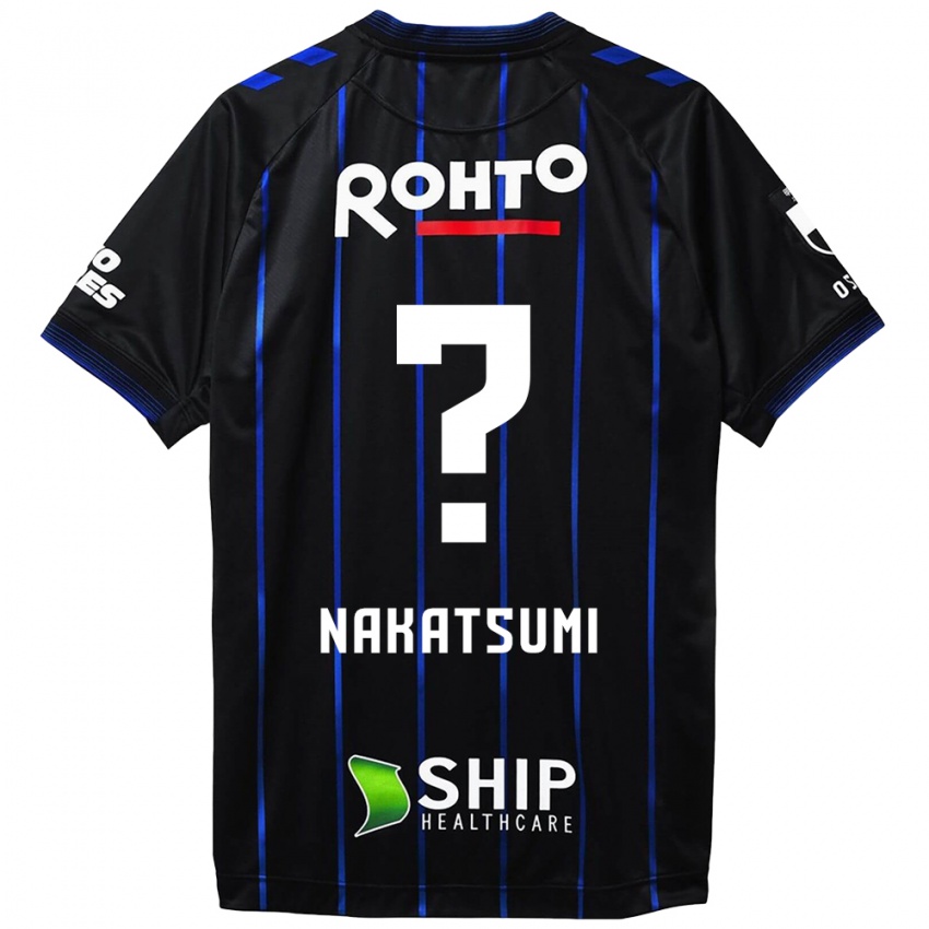 Homme Maillot Naru Nakatsumi #0 Noir Bleu Tenues Domicile 2024/25 T-Shirt Suisse