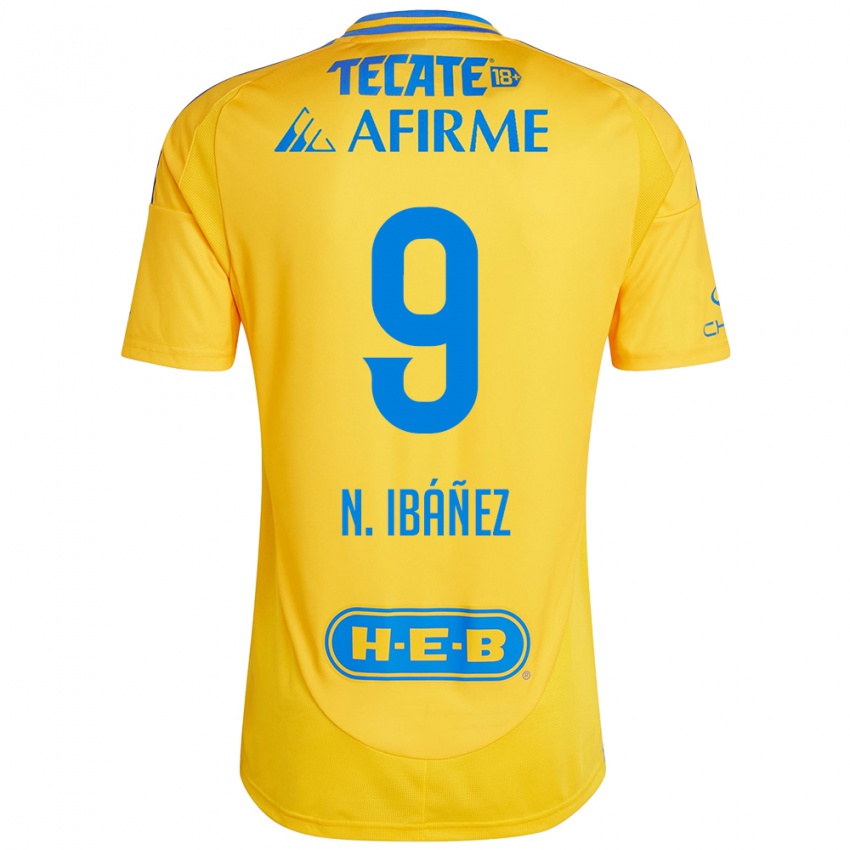 Herren Nicolás Ibáñez #9 Goldgelb Heimtrikot Trikot 2024/25 T-Shirt Schweiz