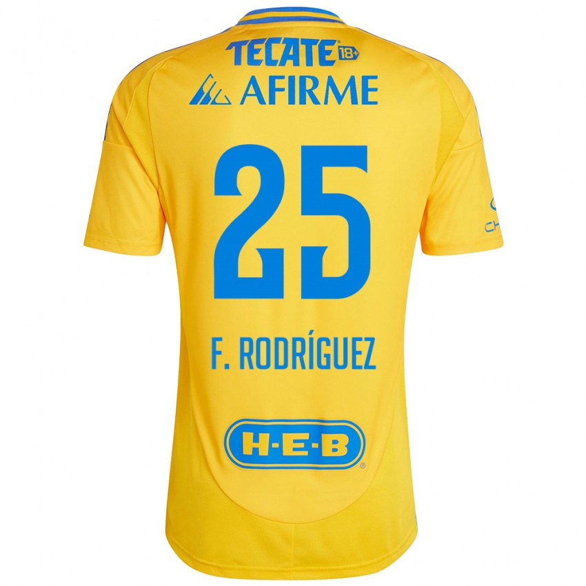 Herren Felipe Rodríguez #25 Goldgelb Heimtrikot Trikot 2024/25 T-Shirt Schweiz