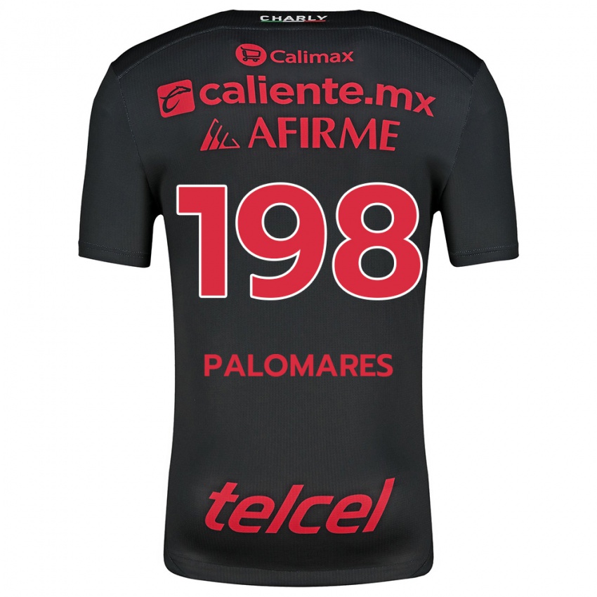 Homme Maillot Ramón Palomares #198 Noir Rouge Tenues Domicile 2024/25 T-Shirt Suisse