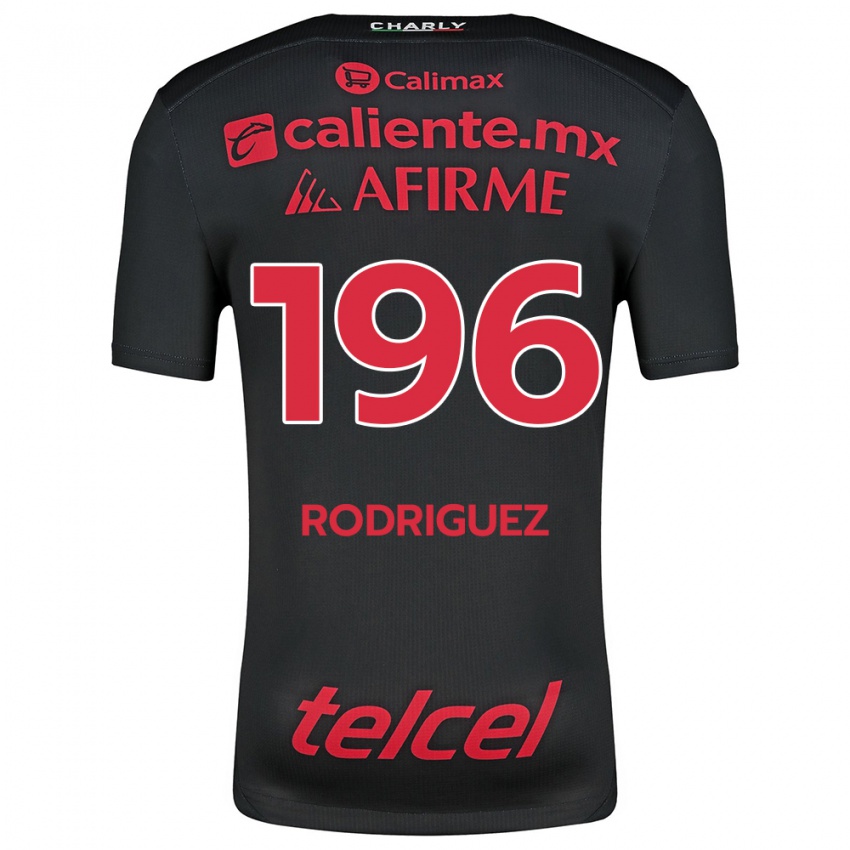 Homme Maillot Prince Rodríguez #196 Noir Rouge Tenues Domicile 2024/25 T-Shirt Suisse