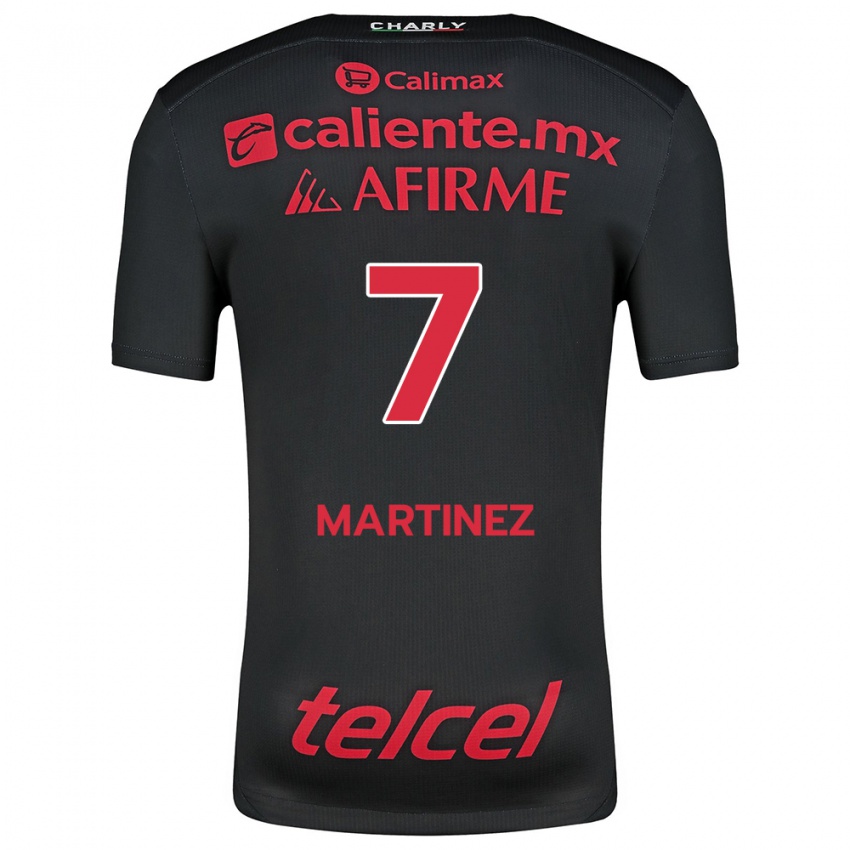 Homme Maillot Alejandro Martínez #7 Noir Rouge Tenues Domicile 2024/25 T-Shirt Suisse