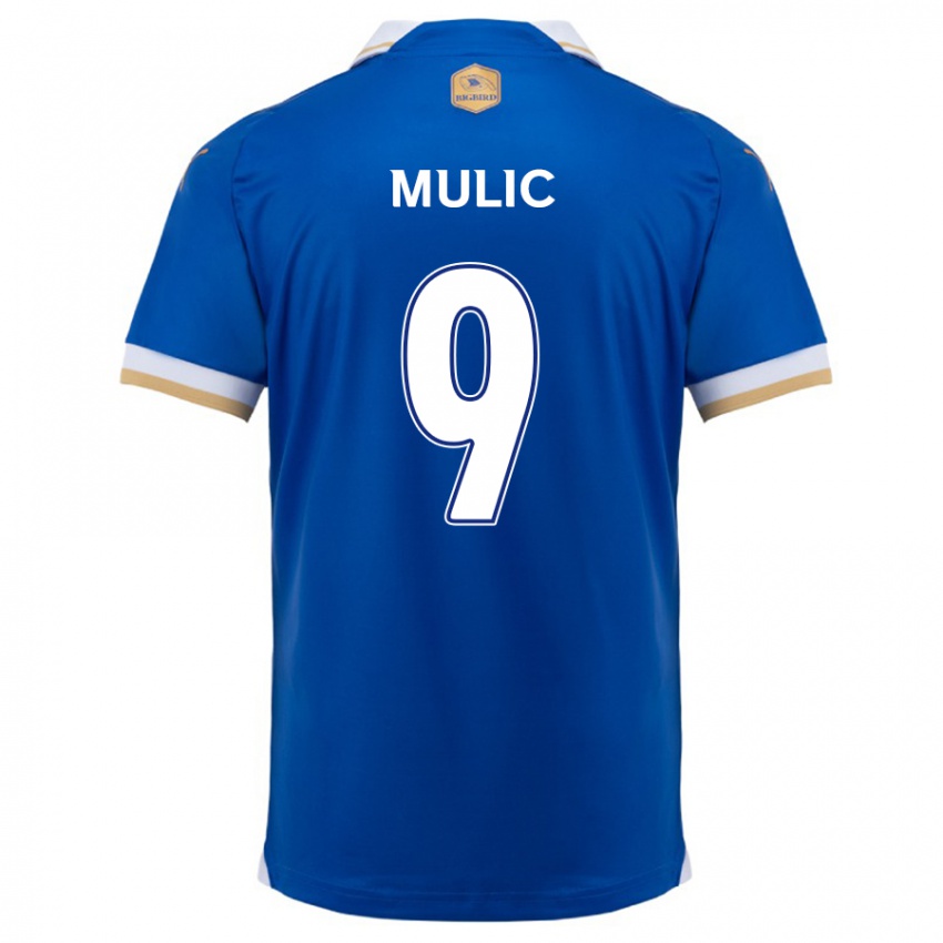 Homme Maillot Fejsal Mulic #9 Bleu Blanc Tenues Domicile 2024/25 T-Shirt Suisse