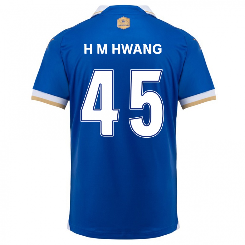 Herren Myung-Hyun Hwang #45 Blau Weiss Heimtrikot Trikot 2024/25 T-Shirt Schweiz