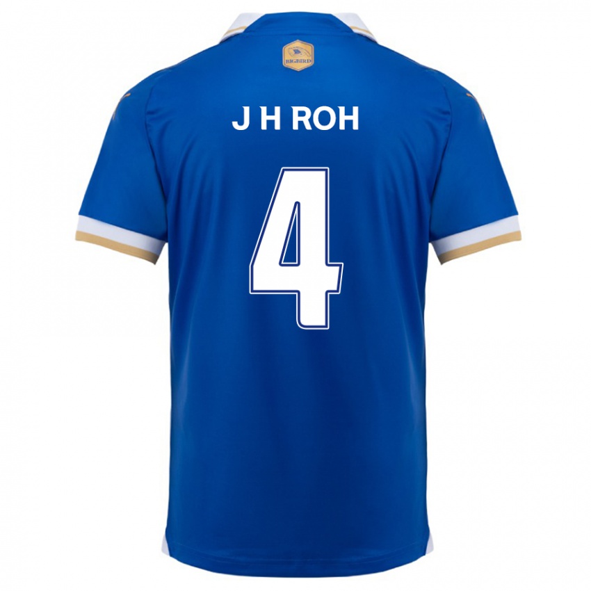 Herren Hyun-Jun Roh #4 Blau Weiss Heimtrikot Trikot 2024/25 T-Shirt Schweiz