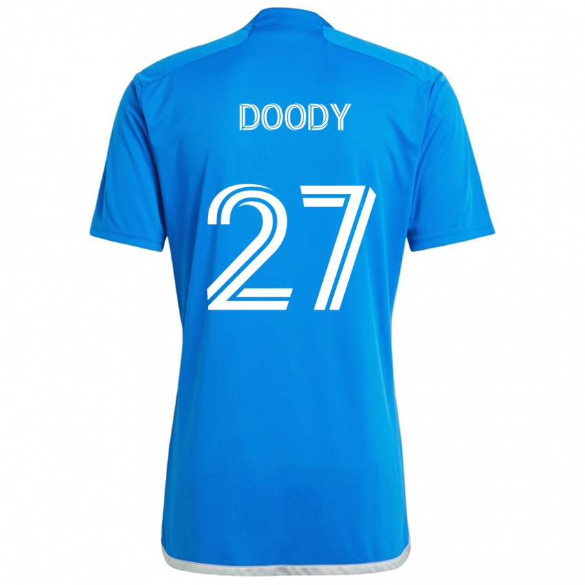 Herren Grayson Doody #27 Blau Weiss Heimtrikot Trikot 2024/25 T-Shirt Schweiz