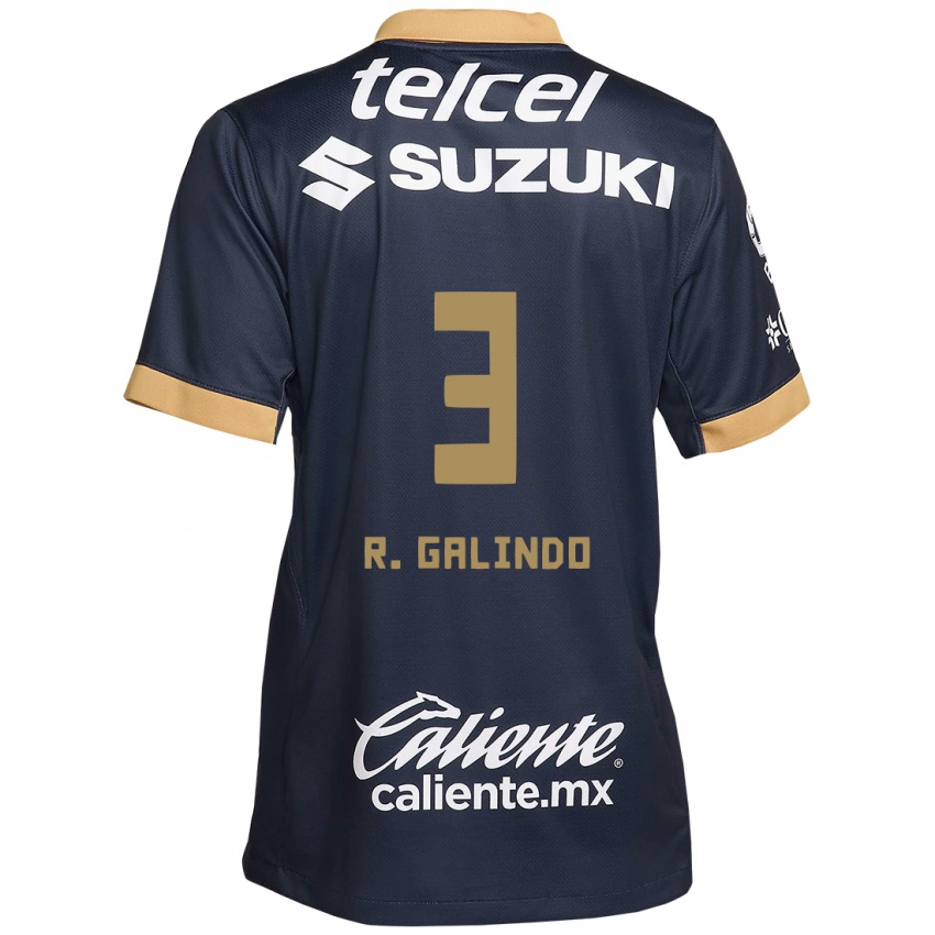 Herren José Galindo #3 Obsidian Gold Weiß Auswärtstrikot Trikot 2024/25 T-Shirt Schweiz