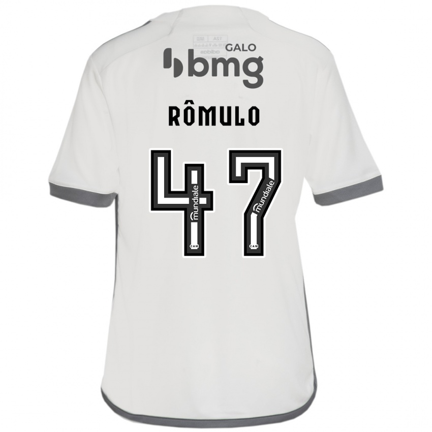 Homme Maillot Romulo #47 Blanc Cassé Tenues Extérieur 2024/25 T-Shirt Suisse