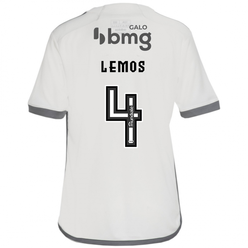 Homme Maillot Mauricio Lemos #4 Blanc Cassé Tenues Extérieur 2024/25 T-Shirt Suisse