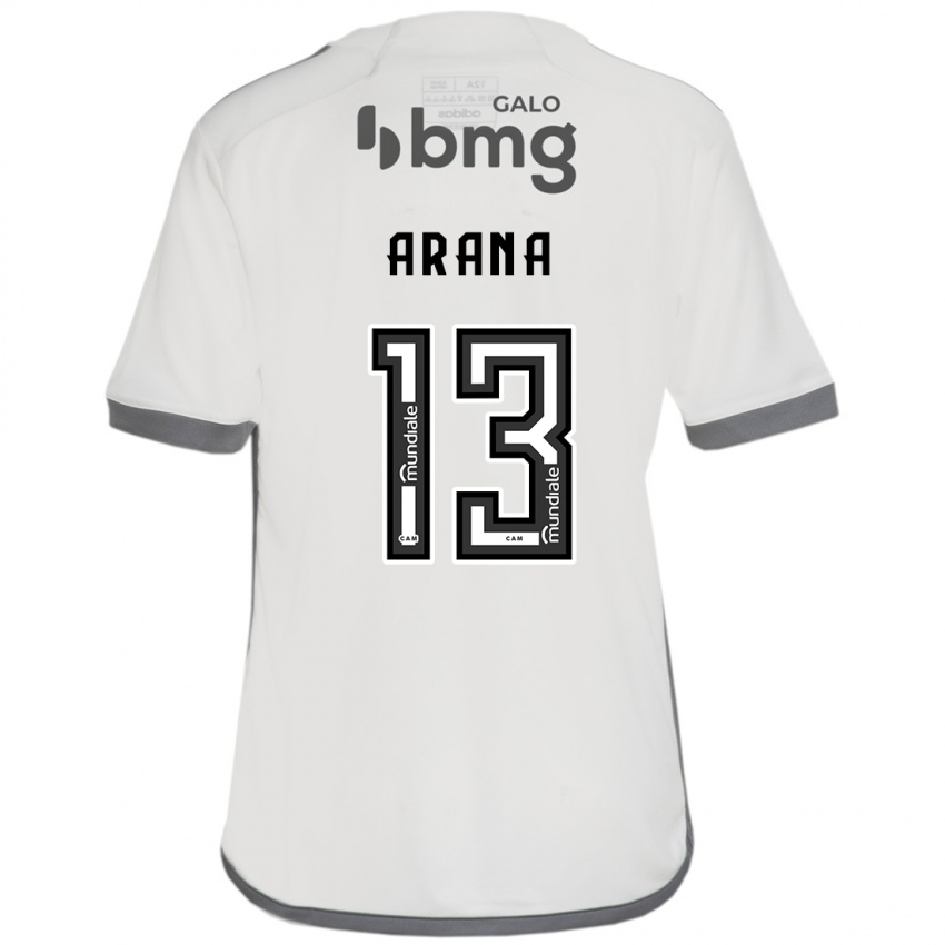 Homme Maillot Guilherme Arana #13 Blanc Cassé Tenues Extérieur 2024/25 T-Shirt Suisse