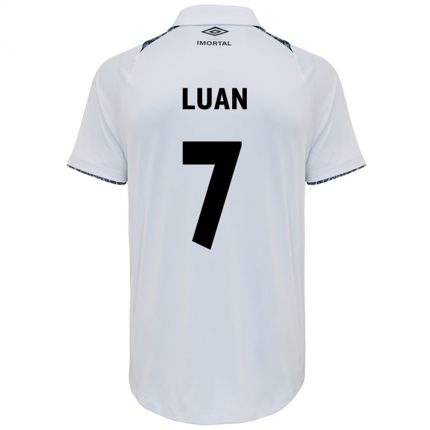 Homme Maillot Luan #7 Blanc Bleu Tenues Extérieur 2024/25 T-Shirt Suisse