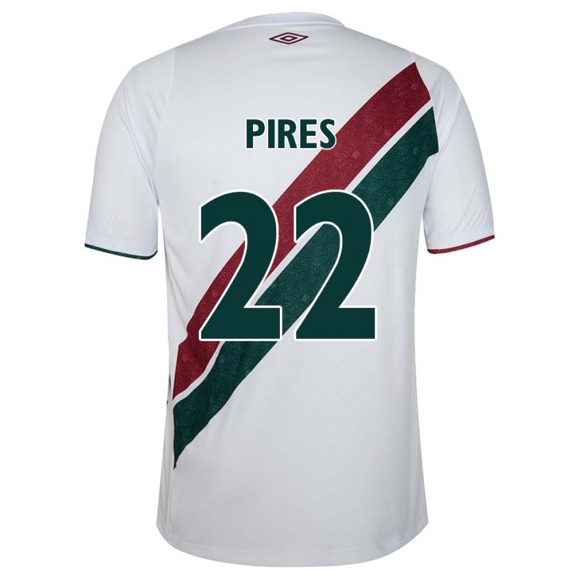 Herren Gabriel Pires #22 Weiß Grün Kastanienbraun Auswärtstrikot Trikot 2024/25 T-Shirt Schweiz