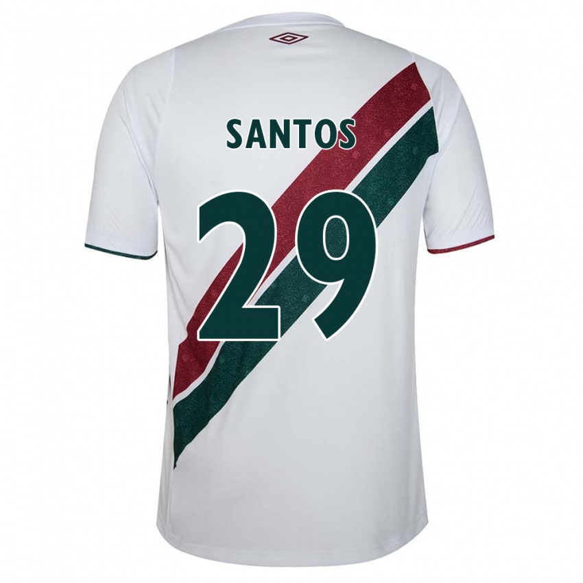 Herren Thiago Santos #29 Weiß Grün Kastanienbraun Auswärtstrikot Trikot 2024/25 T-Shirt Schweiz