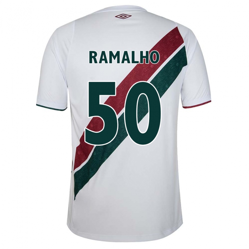 Herren Gustavo Ramalho #50 Weiß Grün Kastanienbraun Auswärtstrikot Trikot 2024/25 T-Shirt Schweiz