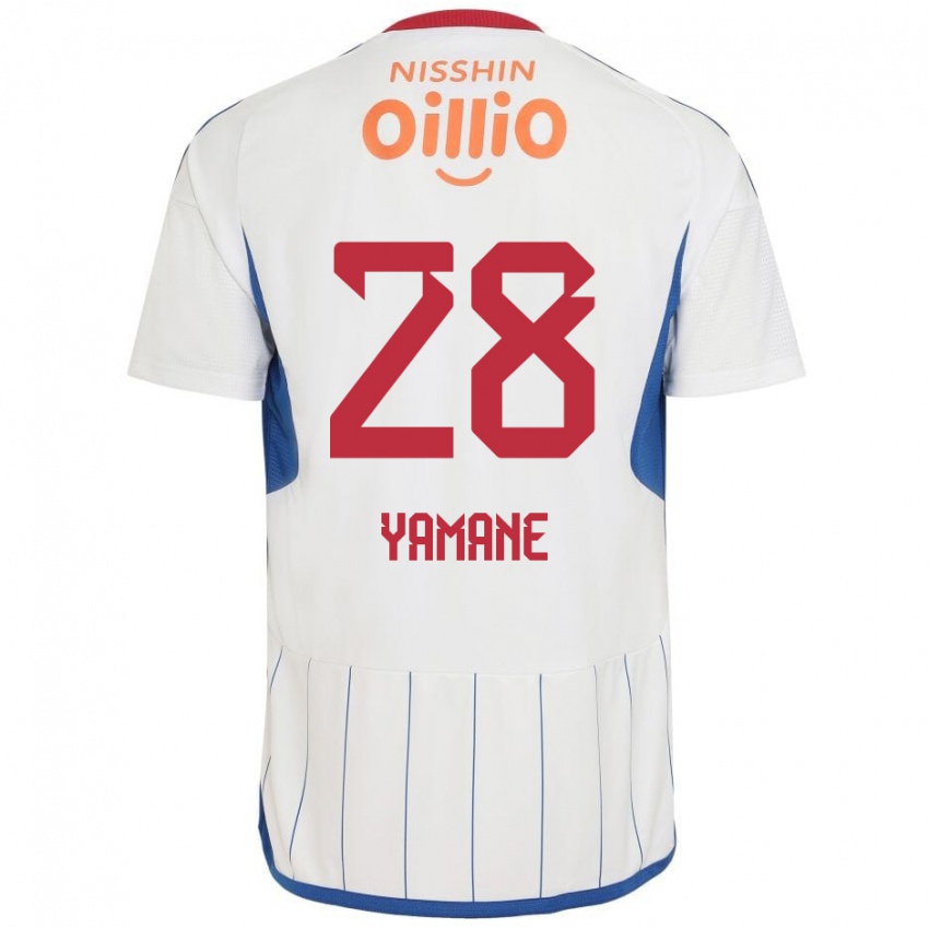 Herren Riku Yamane #28 Weiß Blau Rot Auswärtstrikot Trikot 2024/25 T-Shirt Schweiz