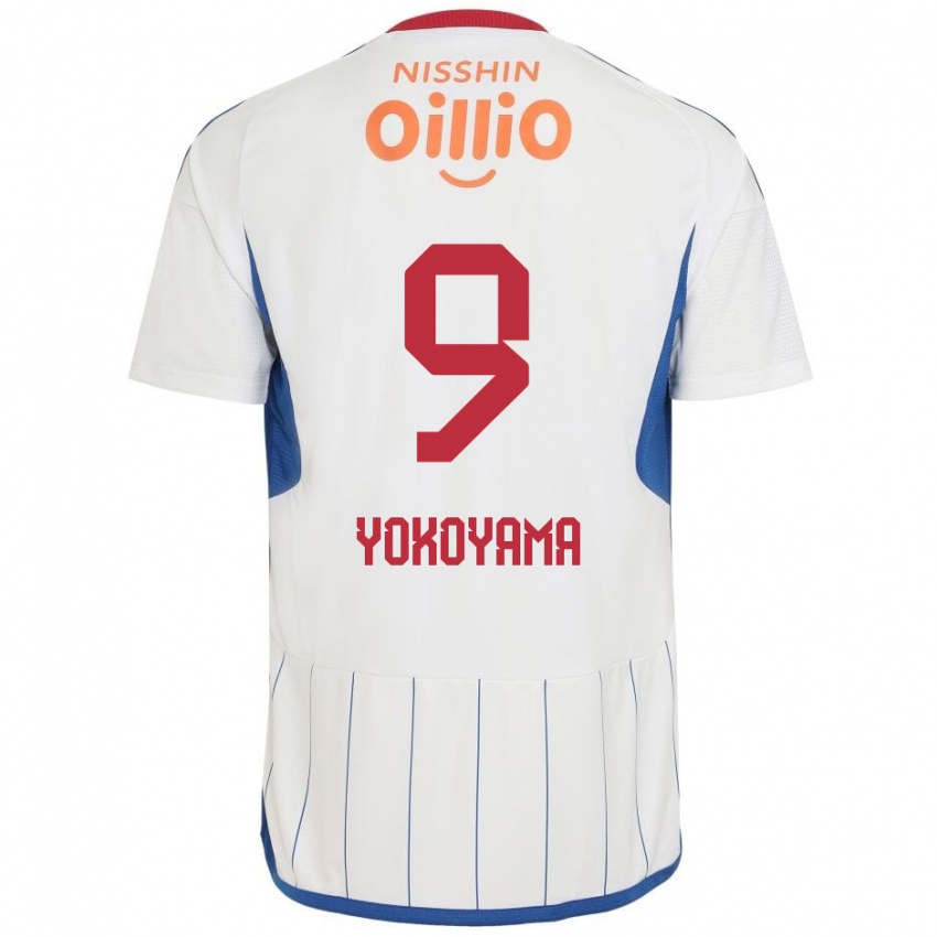 Herren Shunsuke Yokoyama #9 Weiß Blau Rot Auswärtstrikot Trikot 2024/25 T-Shirt Schweiz