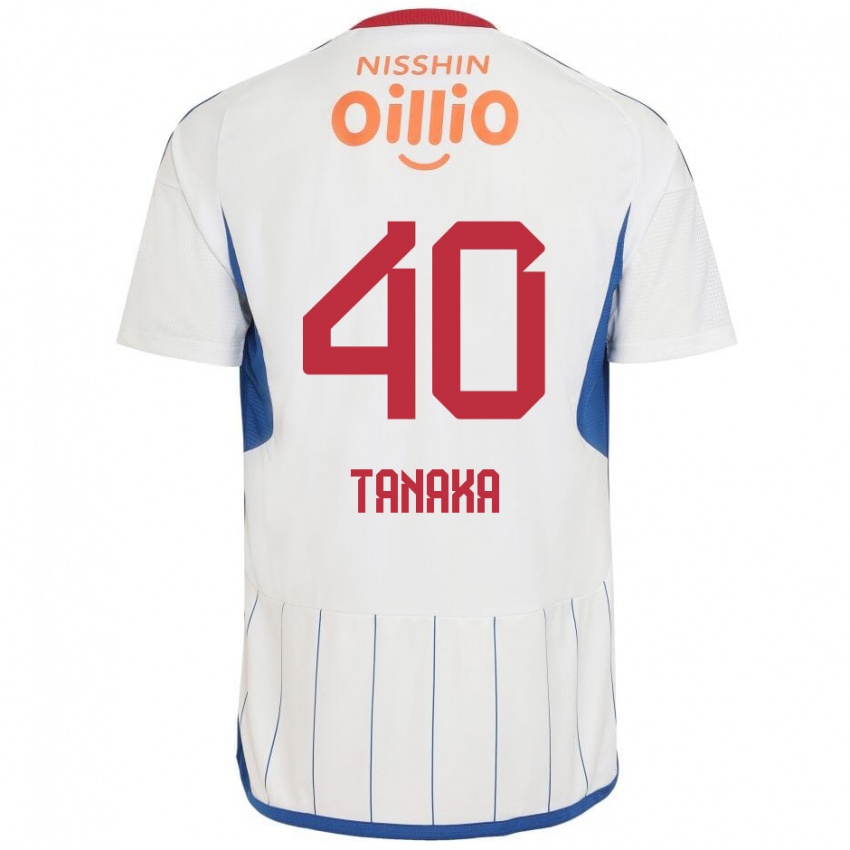 Herren Hiei Tanaka #40 Weiß Blau Rot Auswärtstrikot Trikot 2024/25 T-Shirt Schweiz