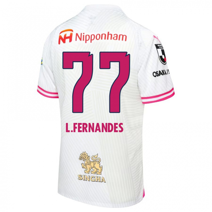 Herren Lucas Fernandes #77 Weiß Rosa Auswärtstrikot Trikot 2024/25 T-Shirt Schweiz