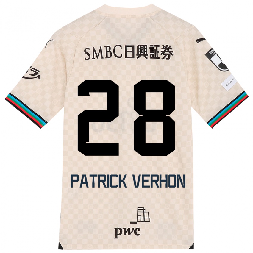 Herren Patrick Verhon #28 Weiß Grau Auswärtstrikot Trikot 2024/25 T-Shirt Schweiz