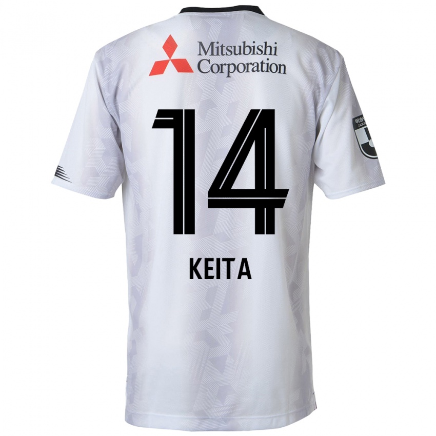 Herren Keita Yamashita #14 Weiß Schwarz Auswärtstrikot Trikot 2024/25 T-Shirt Schweiz