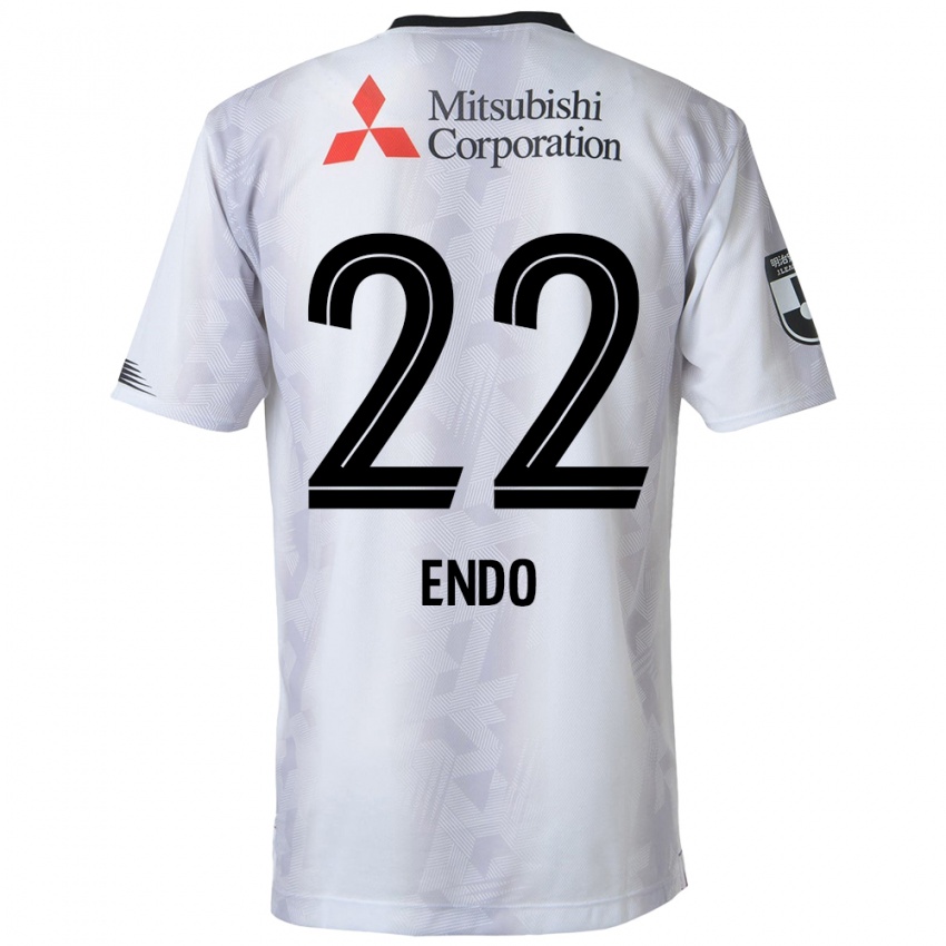 Homme Maillot Keita Endo #22 Blanc Noir Tenues Extérieur 2024/25 T-Shirt Suisse