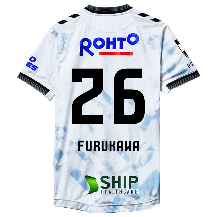 Herren Kanta Furukawa #26 Weiß Schwarz Auswärtstrikot Trikot 2024/25 T-Shirt Schweiz