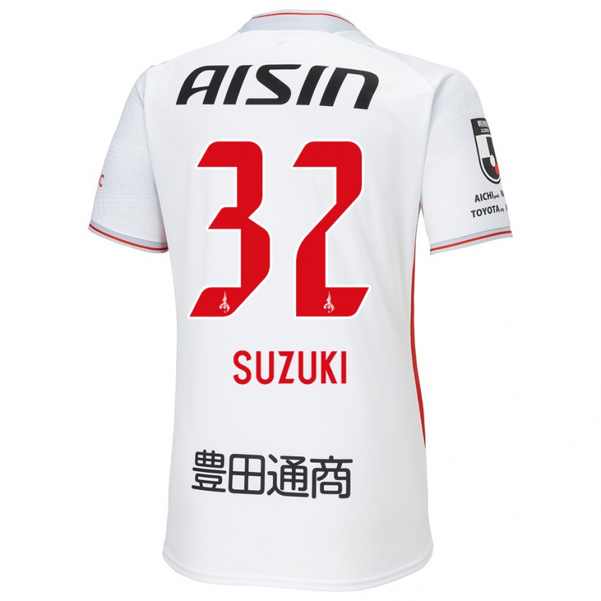 Herren Haruto Suzuki #32 Weiß Gelb Rot Auswärtstrikot Trikot 2024/25 T-Shirt Schweiz