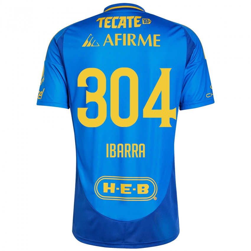 Herren Luis Ibarra #304 Blau Gelb Auswärtstrikot Trikot 2024/25 T-Shirt Schweiz