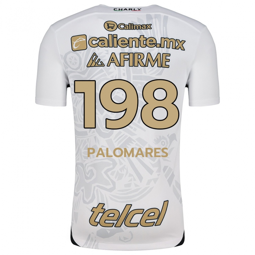 Homme Maillot Ramón Palomares #198 Blanc Noir Tenues Extérieur 2024/25 T-Shirt Suisse