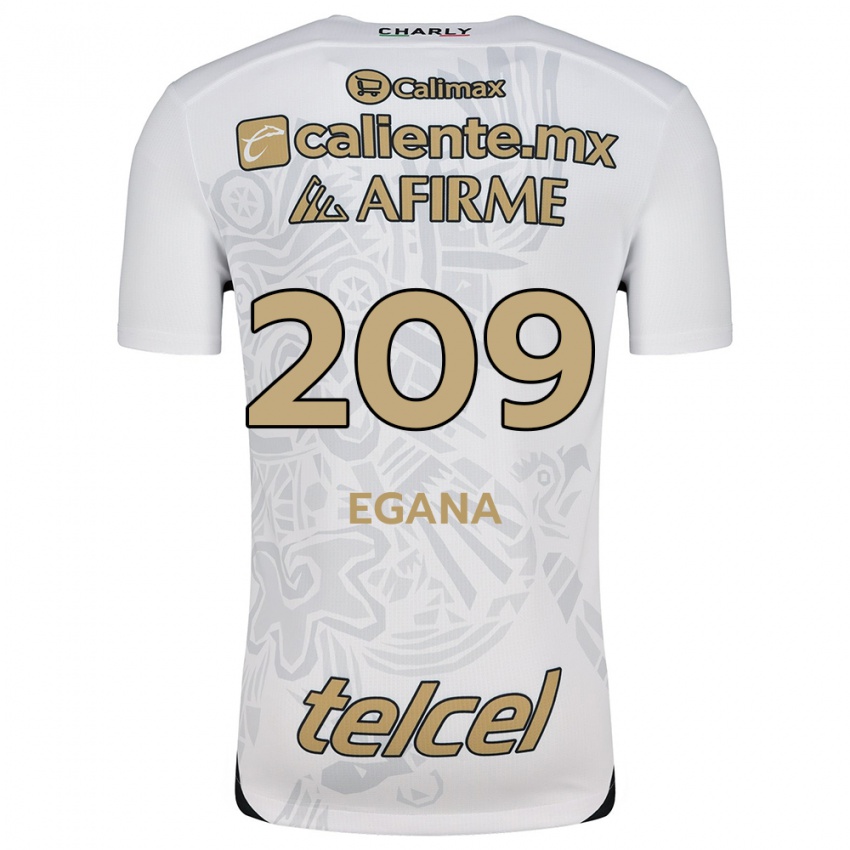 Homme Maillot Arath Egaña #209 Blanc Noir Tenues Extérieur 2024/25 T-Shirt Suisse