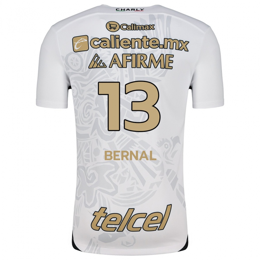 Homme Maillot Mayra Pelayo-Bernal #13 Blanc Noir Tenues Extérieur 2024/25 T-Shirt Suisse