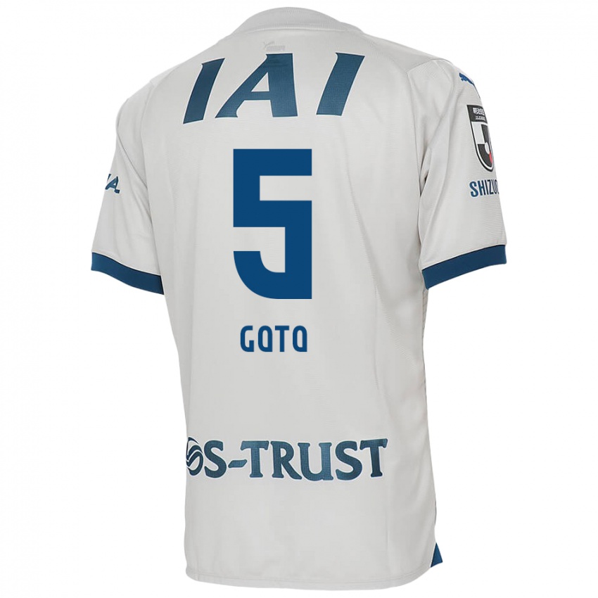 Herren Keita Goto #5 Weiß Blau Auswärtstrikot Trikot 2024/25 T-Shirt Schweiz