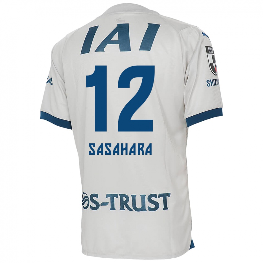 Herren Kenshin Sasahara #12 Weiß Blau Auswärtstrikot Trikot 2024/25 T-Shirt Schweiz