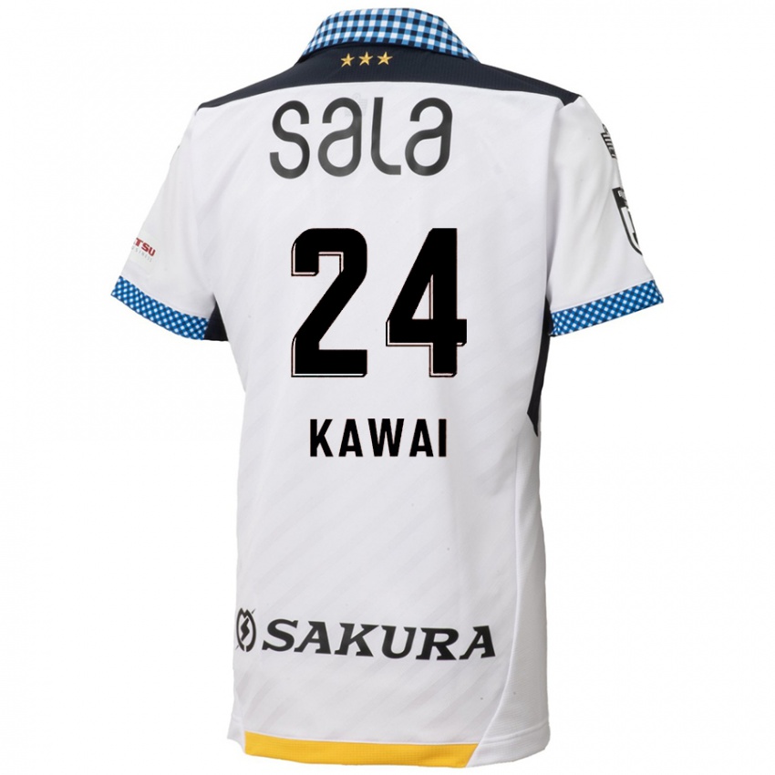 Herren Yuki Kawai #24 Weiß Schwarz Auswärtstrikot Trikot 2024/25 T-Shirt Schweiz