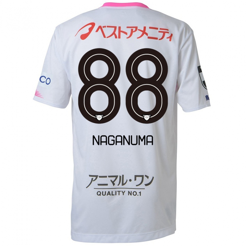 Herren Yoichi Naganuma #88 Weiß Blau Rosa Auswärtstrikot Trikot 2024/25 T-Shirt Schweiz