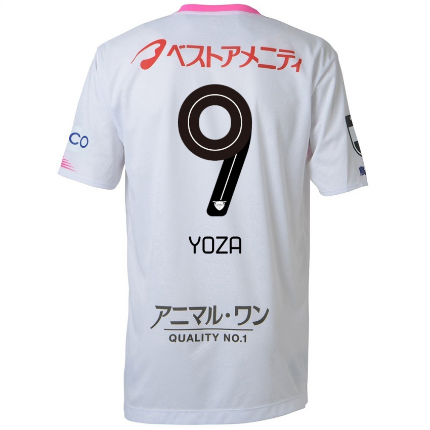 Herren Tomomichi Yoza #9 Weiß Blau Rosa Auswärtstrikot Trikot 2024/25 T-Shirt Schweiz