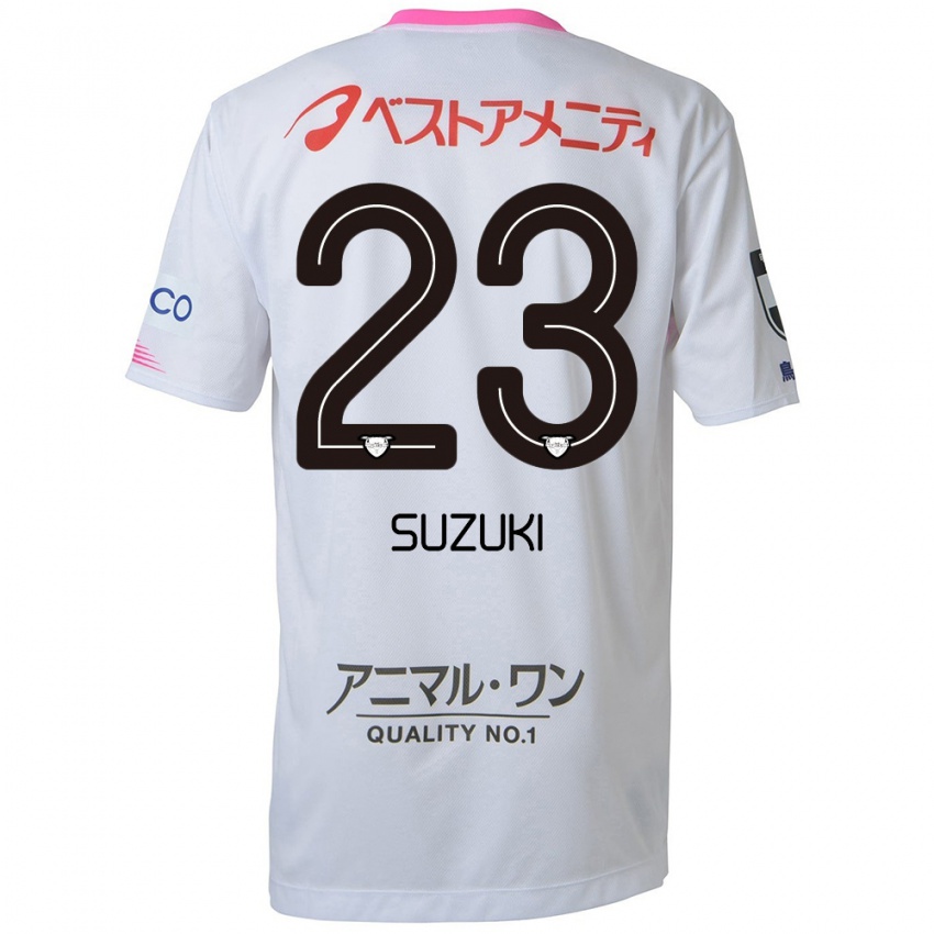 Herren Yuki Suzuki #23 Weiß Blau Rosa Auswärtstrikot Trikot 2024/25 T-Shirt Schweiz