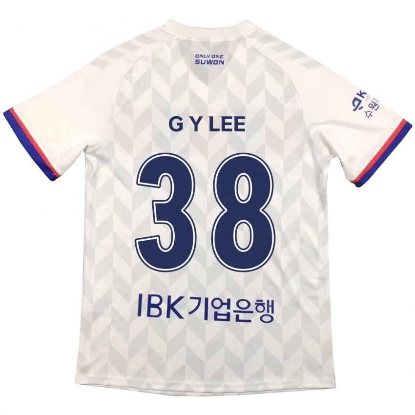 Herren Yun-Gun Lee #38 Weiß Blau Auswärtstrikot Trikot 2024/25 T-Shirt Schweiz