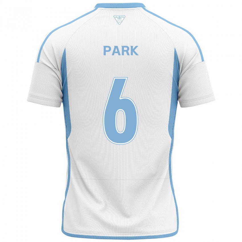 Herren Jun Park #6 Weiß Blau Auswärtstrikot Trikot 2024/25 T-Shirt Schweiz