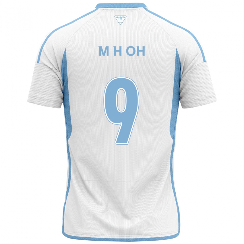 Herren Hyun-Min Oh #9 Weiß Blau Auswärtstrikot Trikot 2024/25 T-Shirt Schweiz