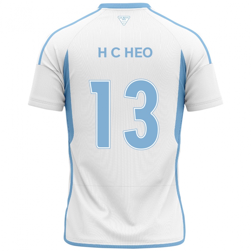 Herren Chan-Hoe Heo #13 Weiß Blau Auswärtstrikot Trikot 2024/25 T-Shirt Schweiz