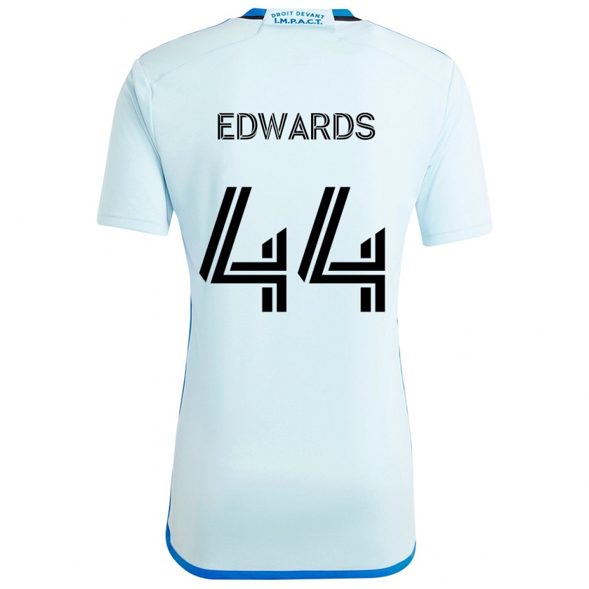 Herren Raheem Edwards #44 Eisblau Auswärtstrikot Trikot 2024/25 T-Shirt Schweiz