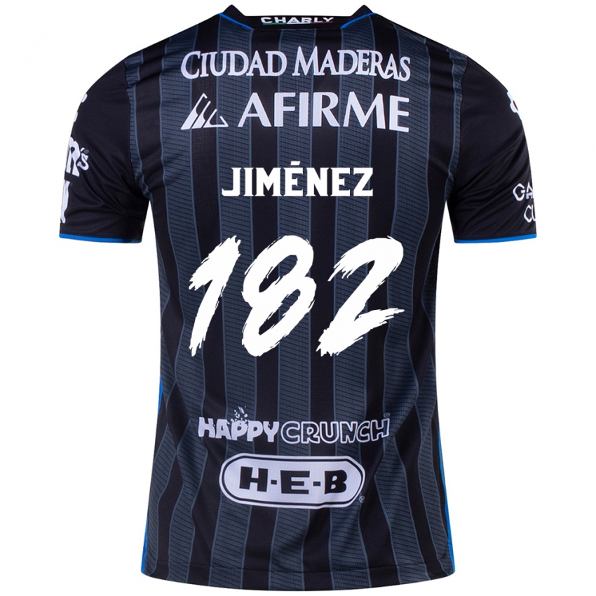 Herren Carlos Jiménez #182 Weiß Schwarz Auswärtstrikot Trikot 2024/25 T-Shirt Schweiz