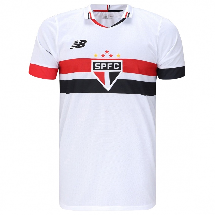 Femme Maillot Votre Nom #0 Blanc Rouge Noir Tenues Domicile 2024/25 T-Shirt Suisse